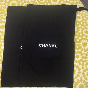 CHANEL Black Dust Bags Set